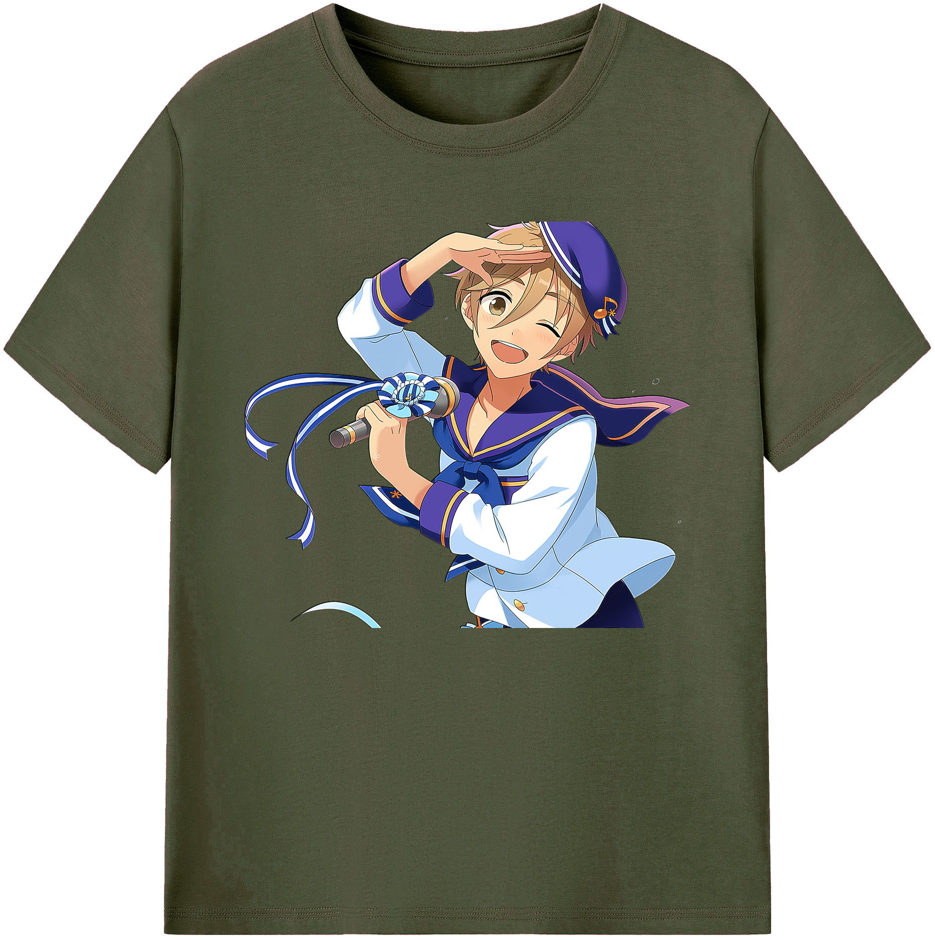（画像用） あんさんぶるスターズ! Ensemble Stars 綿100％ メンズ半袖Tシャツ｜肌触りやわらか＆通気性